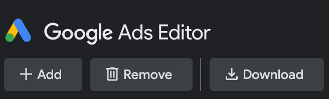 Google Ads editor logo